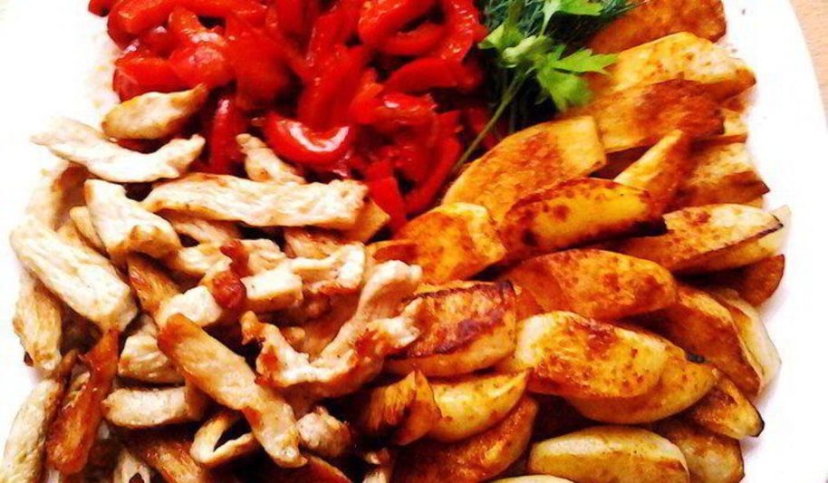 Рецепт пряная индейка с овощами