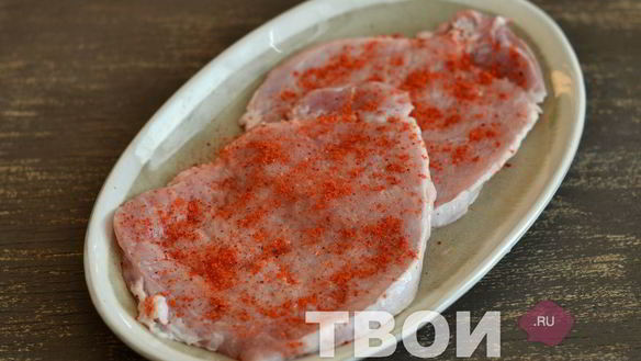 ШАГ 2. свиная отбивная в кляре