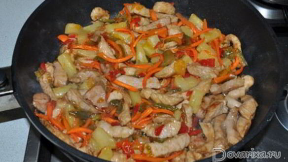 ШАГ 6. свинина по-китайски с ананасом