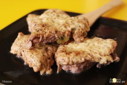 Свинина под фруктовой шубкой