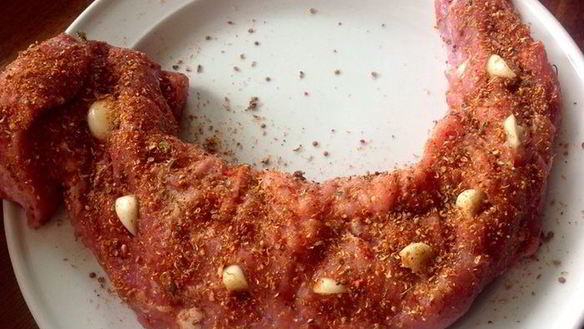 ШАГ 2. свинина под вишневым соусом