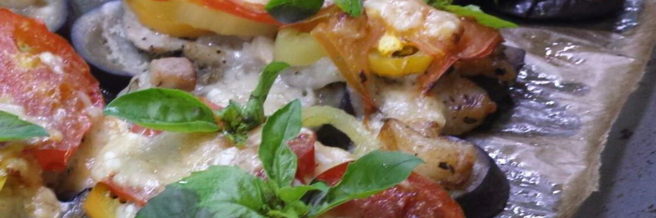 Свинина с баклажанами и перцами