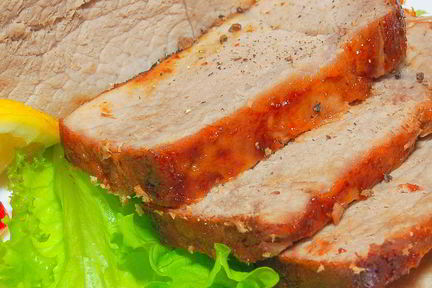 Свинина в абрикосовой глазури