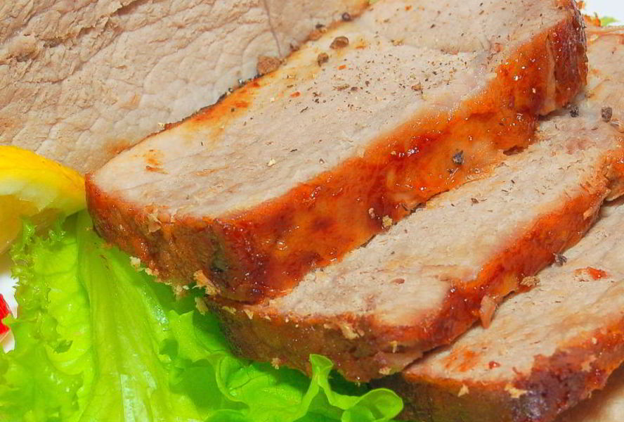 Свинина в абрикосовой глазури