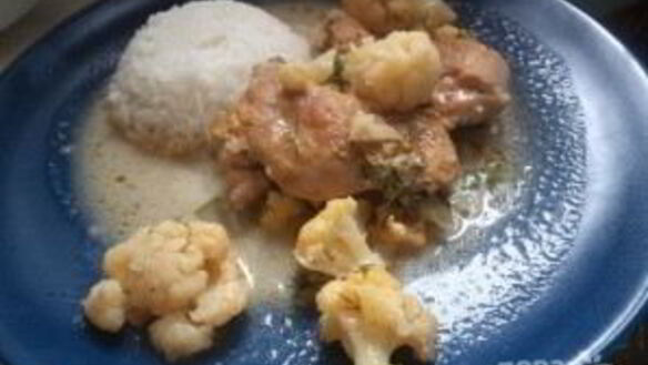 ШАГ 7. томленая курица с цветной капустой