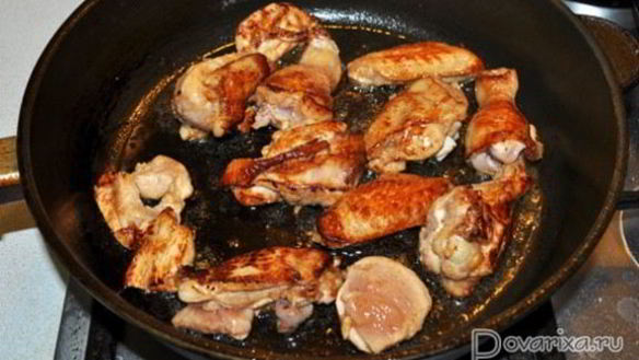 ШАГ 4. тушеная курица бурбон