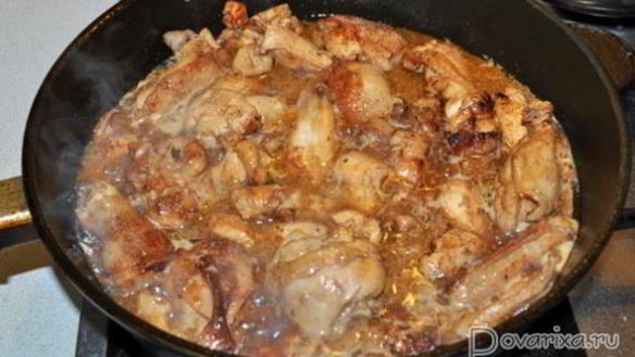 ШАГ 6. тушеная курица бурбон