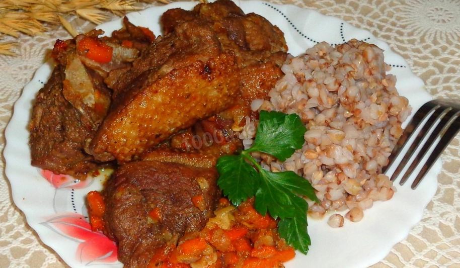 Рецепт тушеной утки кусочками