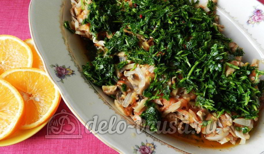 Рецепт тушеной утки с грибами