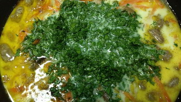 ШАГ 8. тушеные куриные сердечки