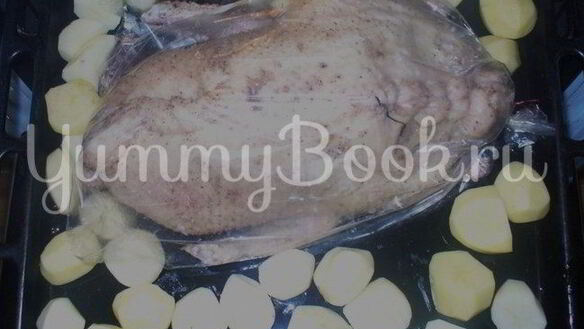 ШАГ 3. утка фаршированная грибами и картофелем