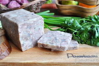 Вкусный зельц из свиной рульки