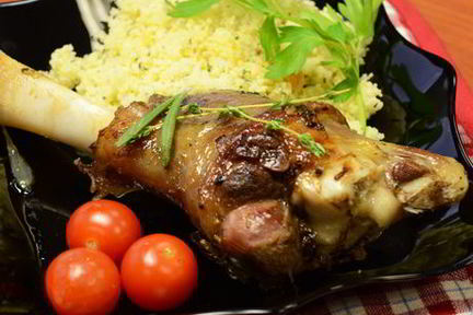 Запеченные бараньи голени