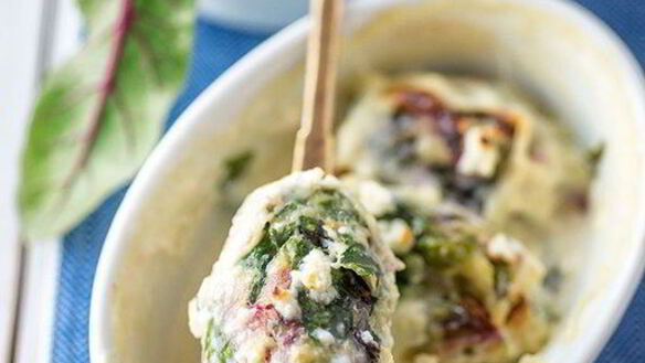 ШАГ 13. ньокки с мангольдом