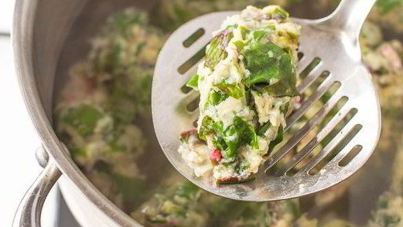 ШАГ 11. ньокки с мангольдом