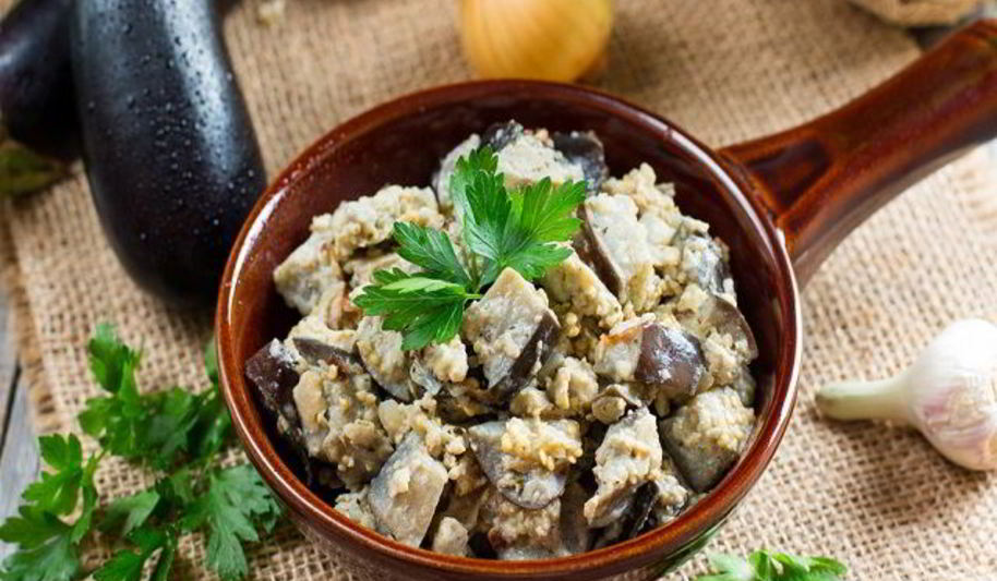 Рецепт баклажаны с фаршем на сковороде