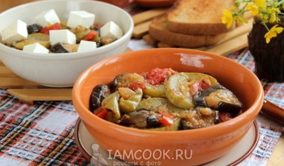 Рецепт баклажаны тушеные с овощами