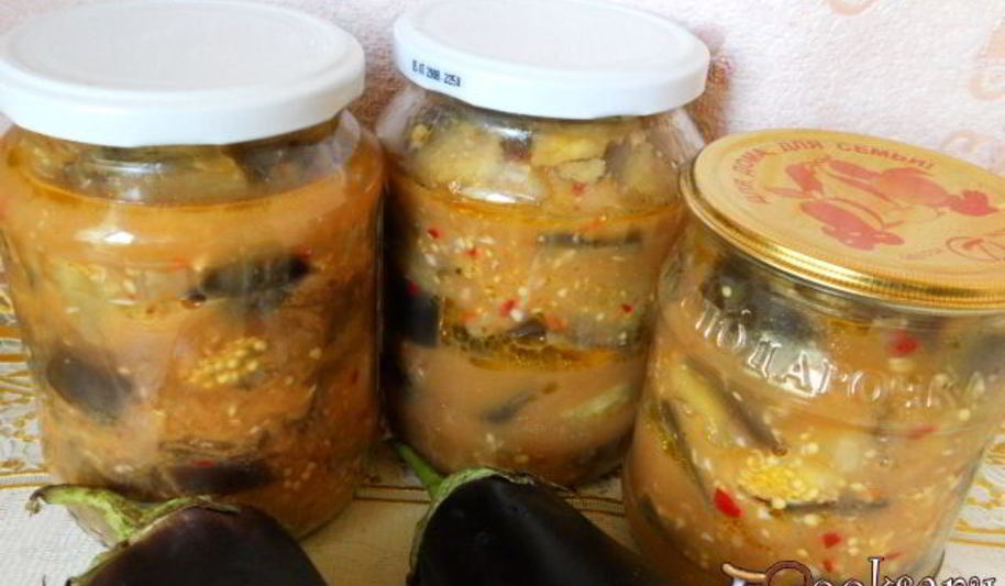 Рецепт баклажаны в остром чесночном соусе