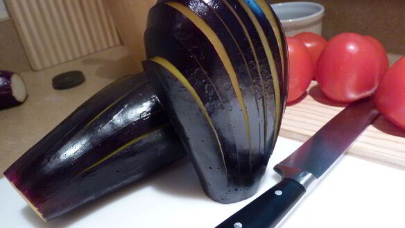 ШАГ 2. баклажаны запеченные с помидорами