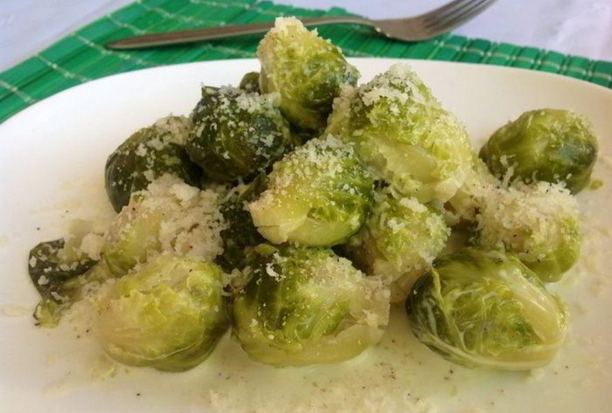 Брюссельская капуста, сливочно-сырная