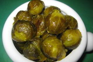 Брюссельская капуста в апельсиново-имбирном соусе