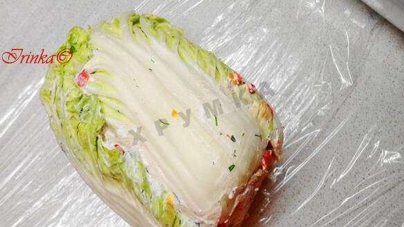 ШАГ 5. фаршированная пекинская капуста на закуску