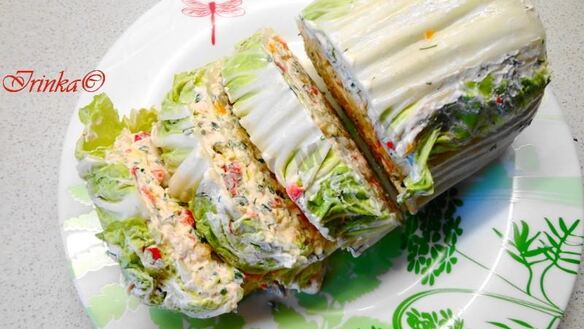 ШАГ 8. фаршированная пекинская капуста на закуску