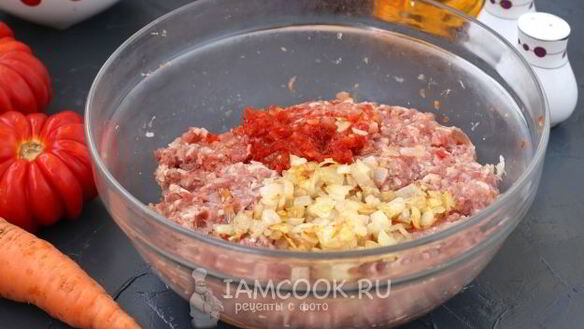 ШАГ 7. фаршированный мясом перец с картофелем