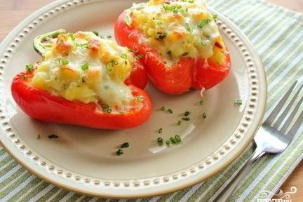 Фаршированный перец, запеченный в духовке