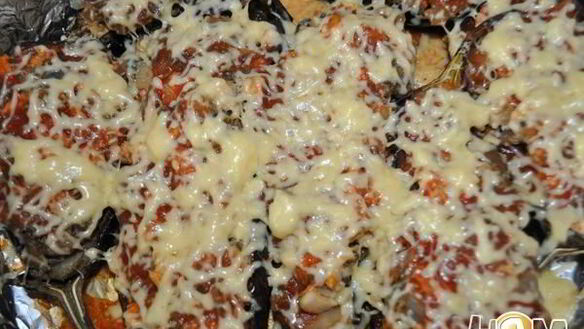 ШАГ 8. фаршированные баклажаны под сырной корочкой