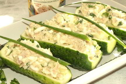 Фаршированные огурцы