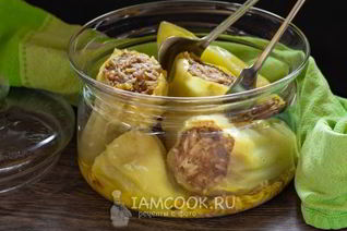 Фаршированные перцы в микроволновке