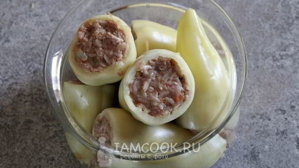 ШАГ 16. фаршированные перцы в микроволновке