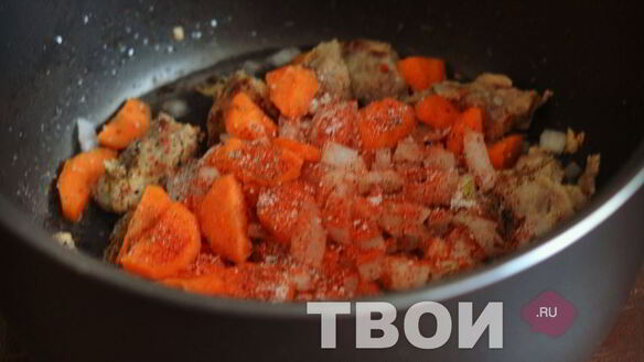ШАГ 4. фасоль с мясом