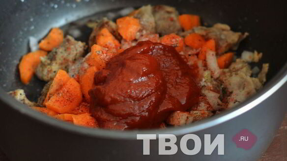 ШАГ 5. фасоль с мясом