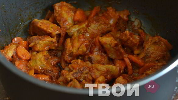 ШАГ 6. фасоль с мясом