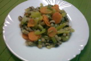 Фасоль с овощами