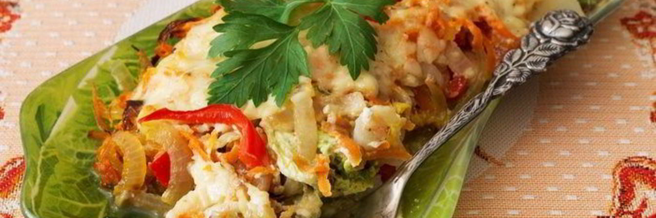 Гратен из пекинской капусты