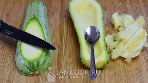 ШАГ 4. кабачки фаршированные фаршем запеченные в духовке