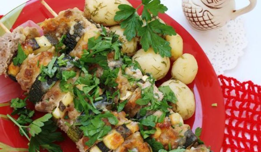 Рецепт кабачки на шпажках