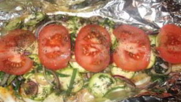 ШАГ 10. кабачки с рыбой в духовке