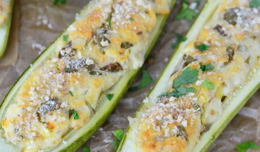 Рецепт кабачки с творогом, запеченные в духовке