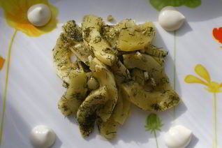 Кабачки с укропом