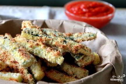 Кабачки в панировке
