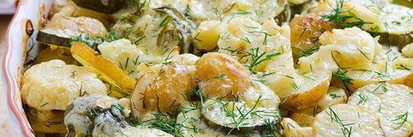 Кабачки, запеченные с яйцом и сыром