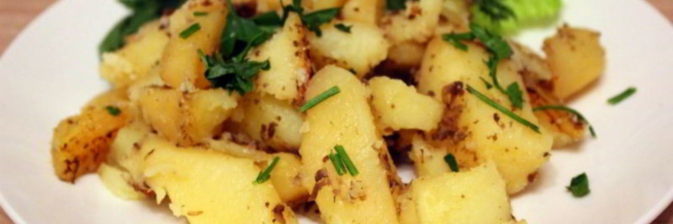 Картофель запеченный с сыром и шампиньонами