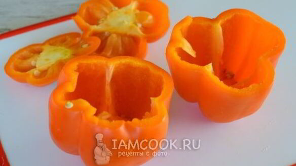 ШАГ 8. перец, фаршированный грибами