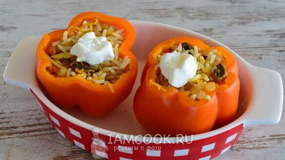 ШАГ 12. перец, фаршированный грибами