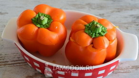 ШАГ 13. перец, фаршированный грибами