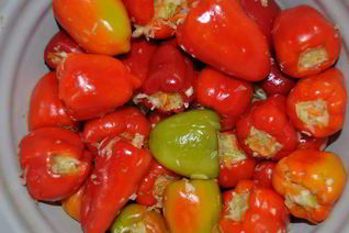 Перец фаршированный капустой